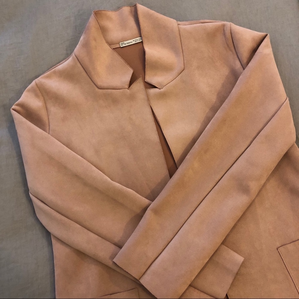 Zara - Pink Suede Jacket